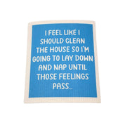 I Should Clean This House Funny Swedish Dishcloth
