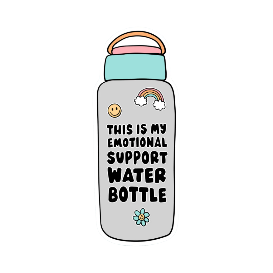 This is My Emotional Support Water Bottle Sticker