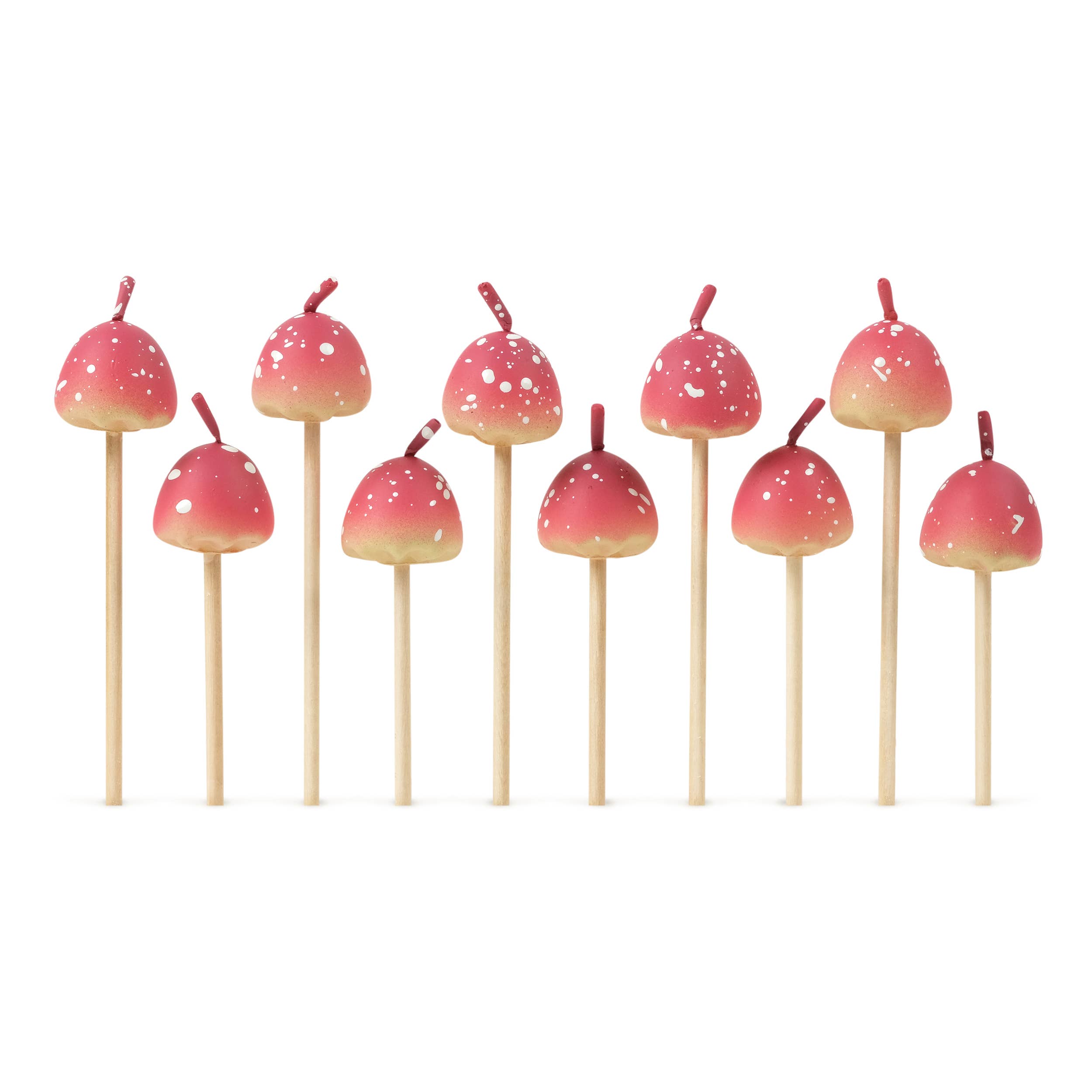 Woodland Wicks Mushroom Birthday Candles - Set of 10