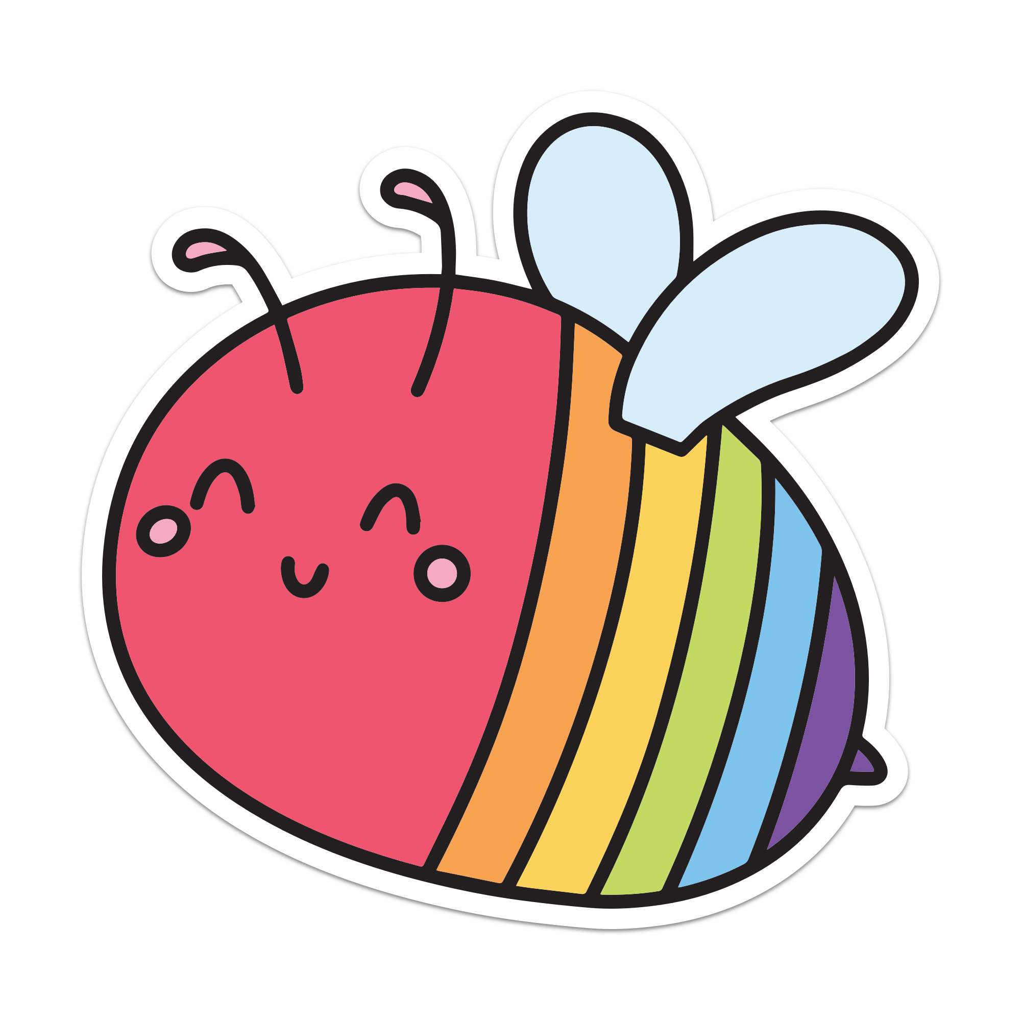 Pride Bee Sticker