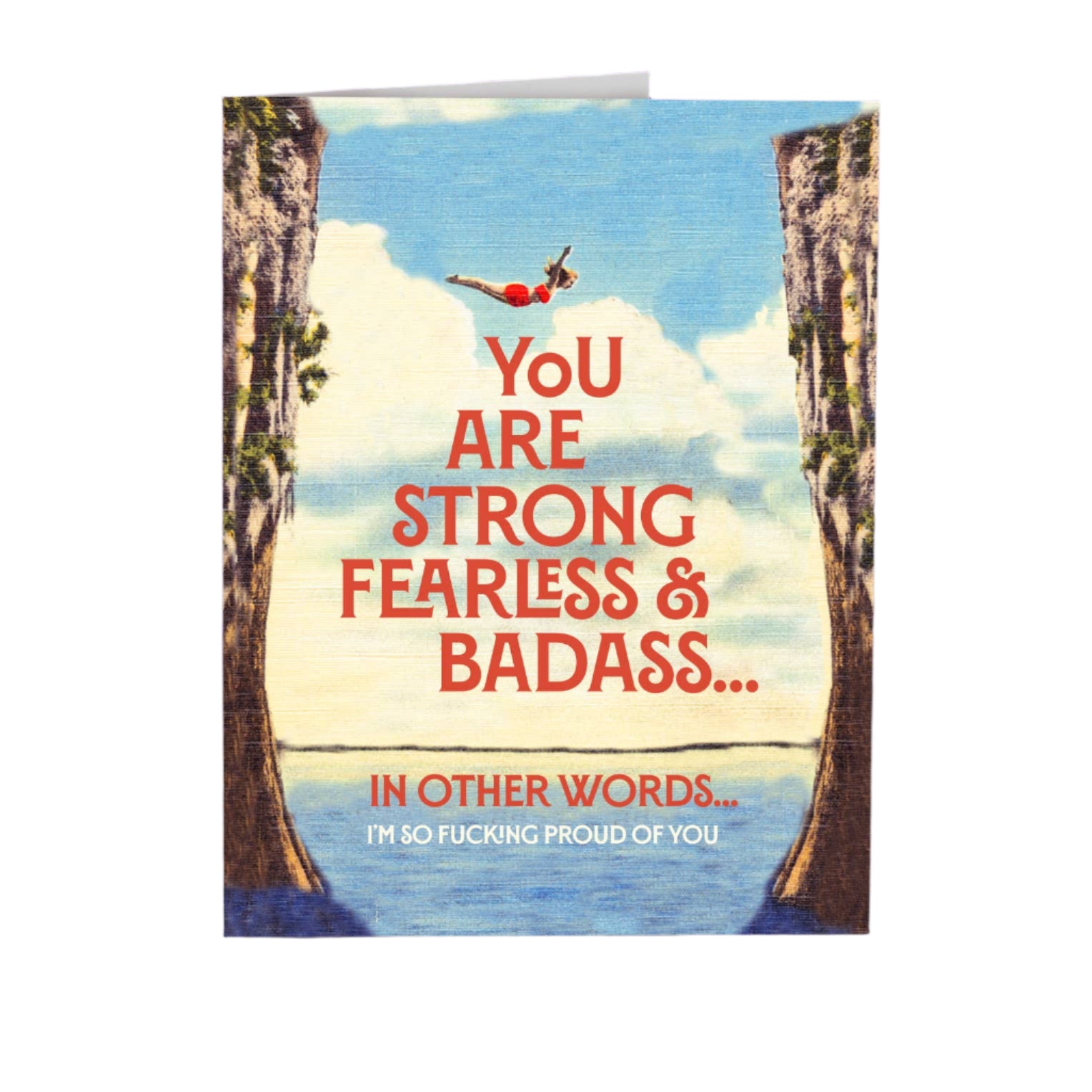 You Are Strong Fearless & Badass Card