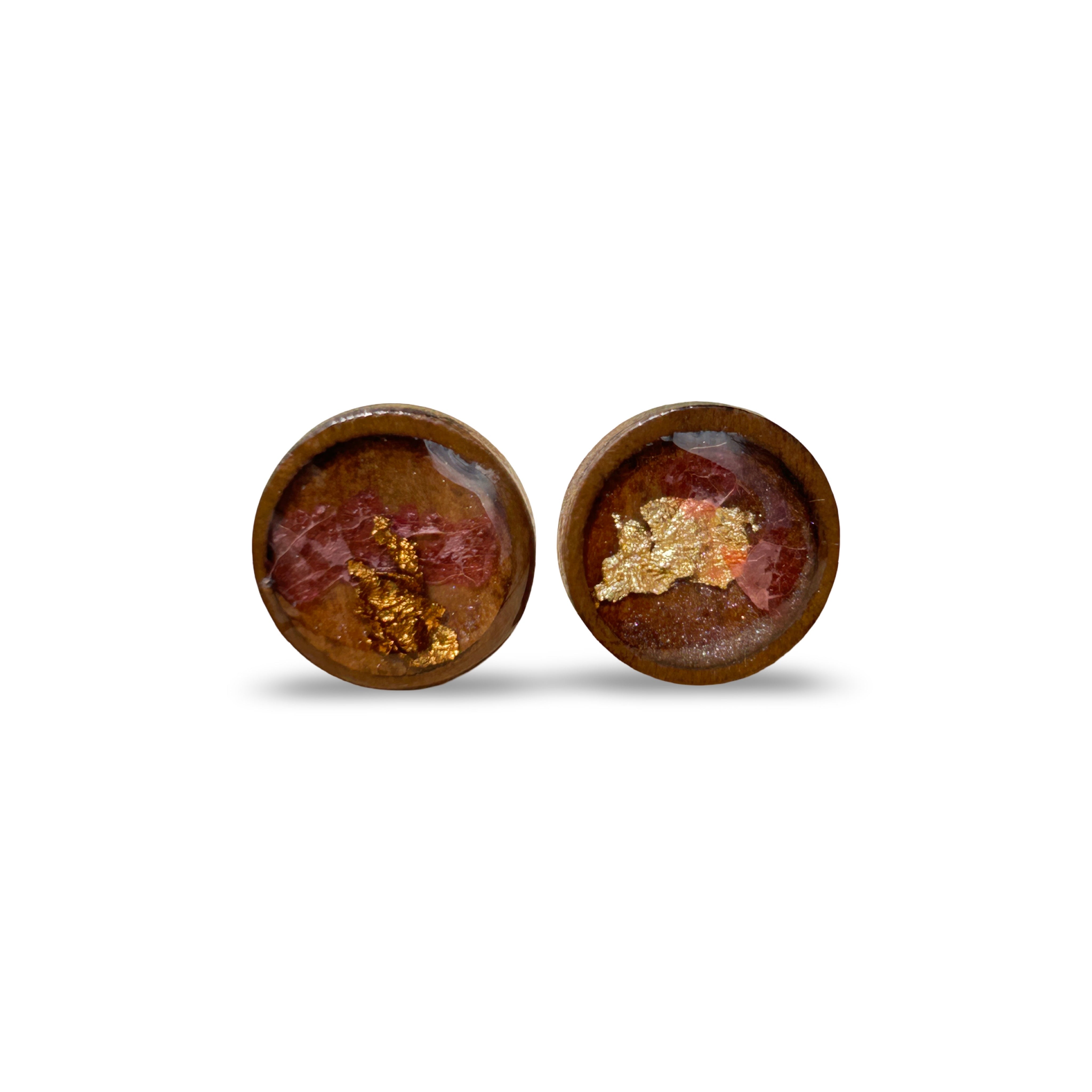 Driftheory x Salt Your Soul – Round Wood Resin Studs
