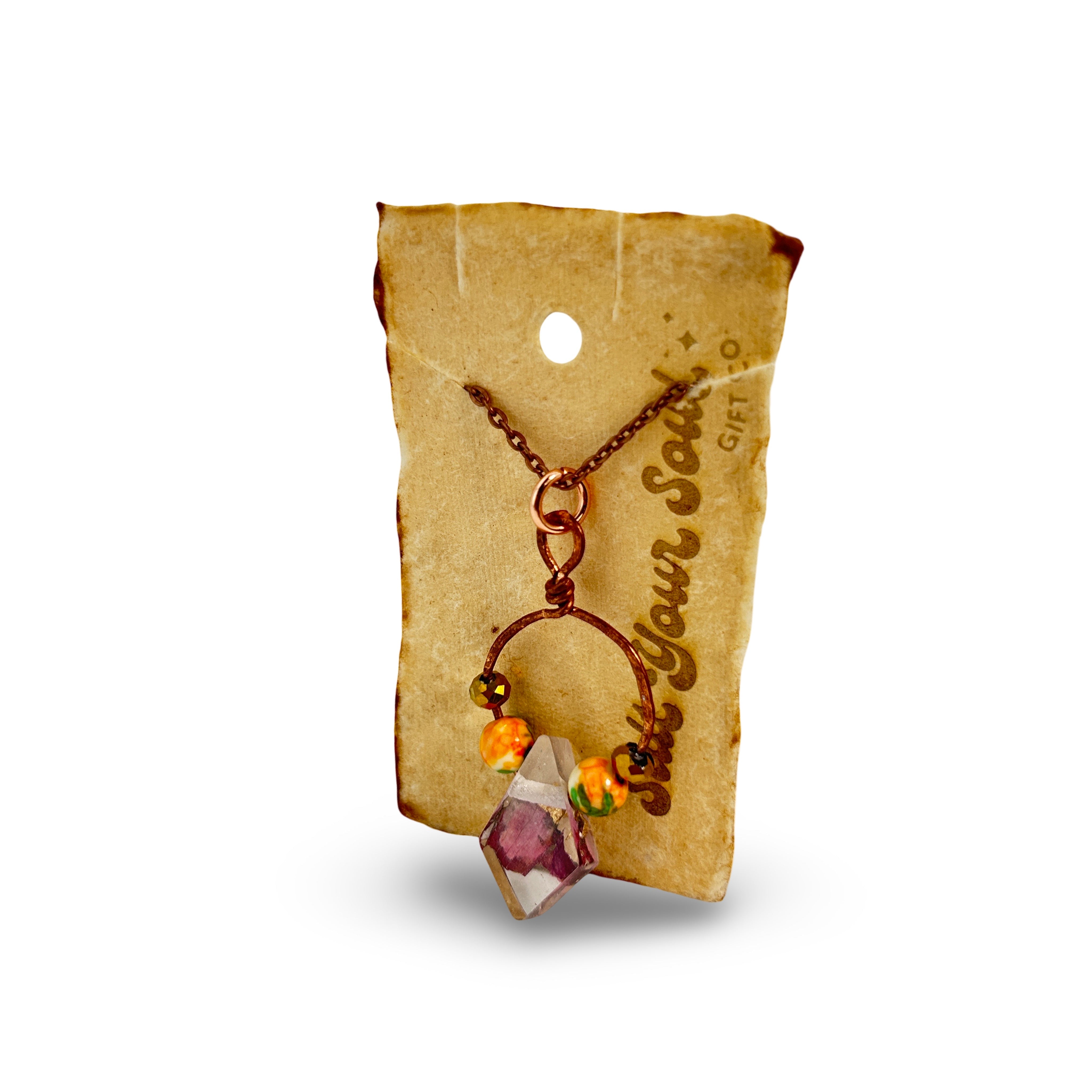 Driftheory x Salt Your Soul – Diamond Resin & Copper Necklace