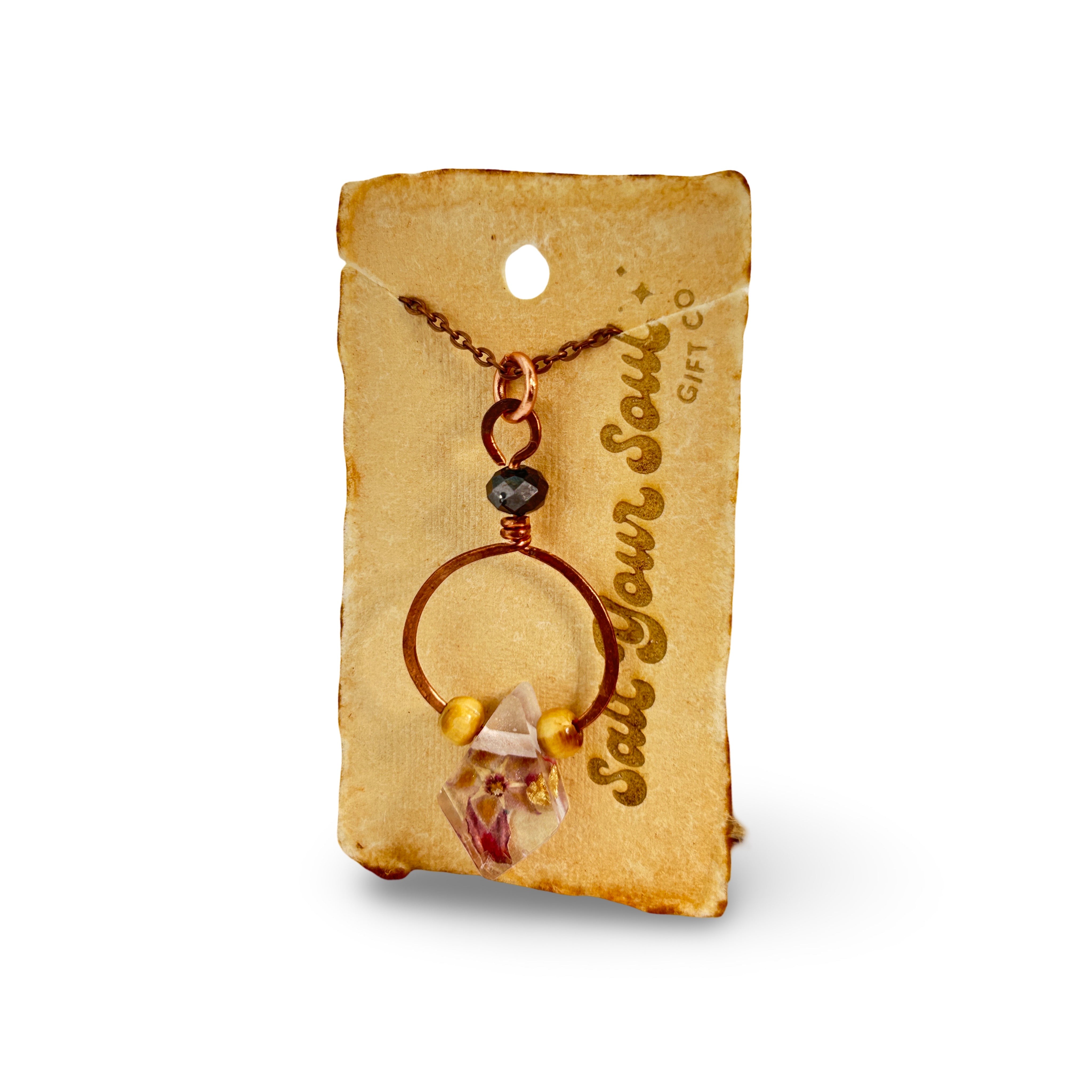 Driftheory x Salt Your Soul – Diamond Resin & Copper Necklace