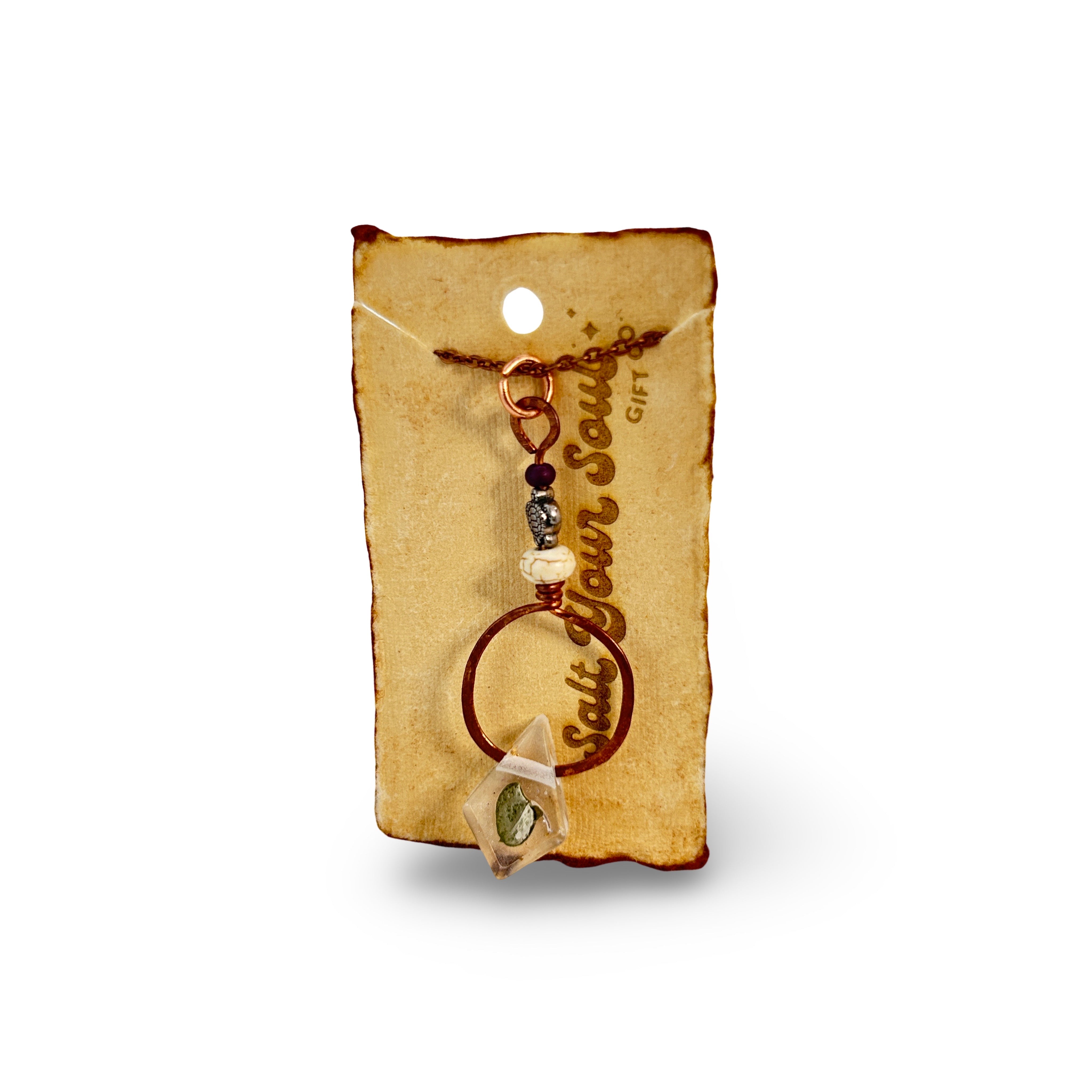 Driftheory x Salt Your Soul – Diamond Resin & Copper Necklace
