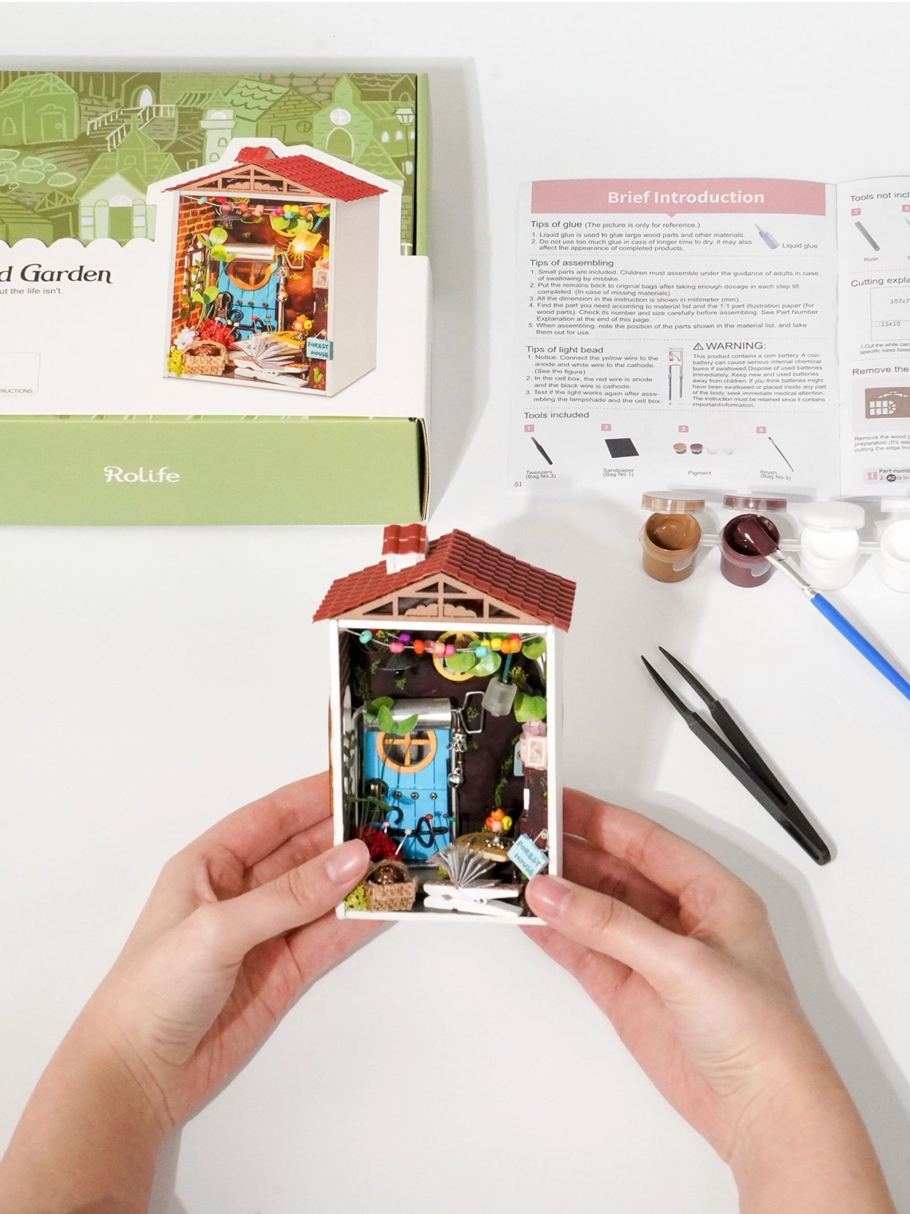 Book Nook DIY Miniature Kit – The Borrowed Garden
