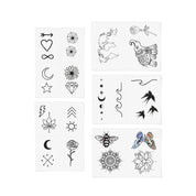 Best Sellers Hand-Drawn Temporary Tattoo Pack