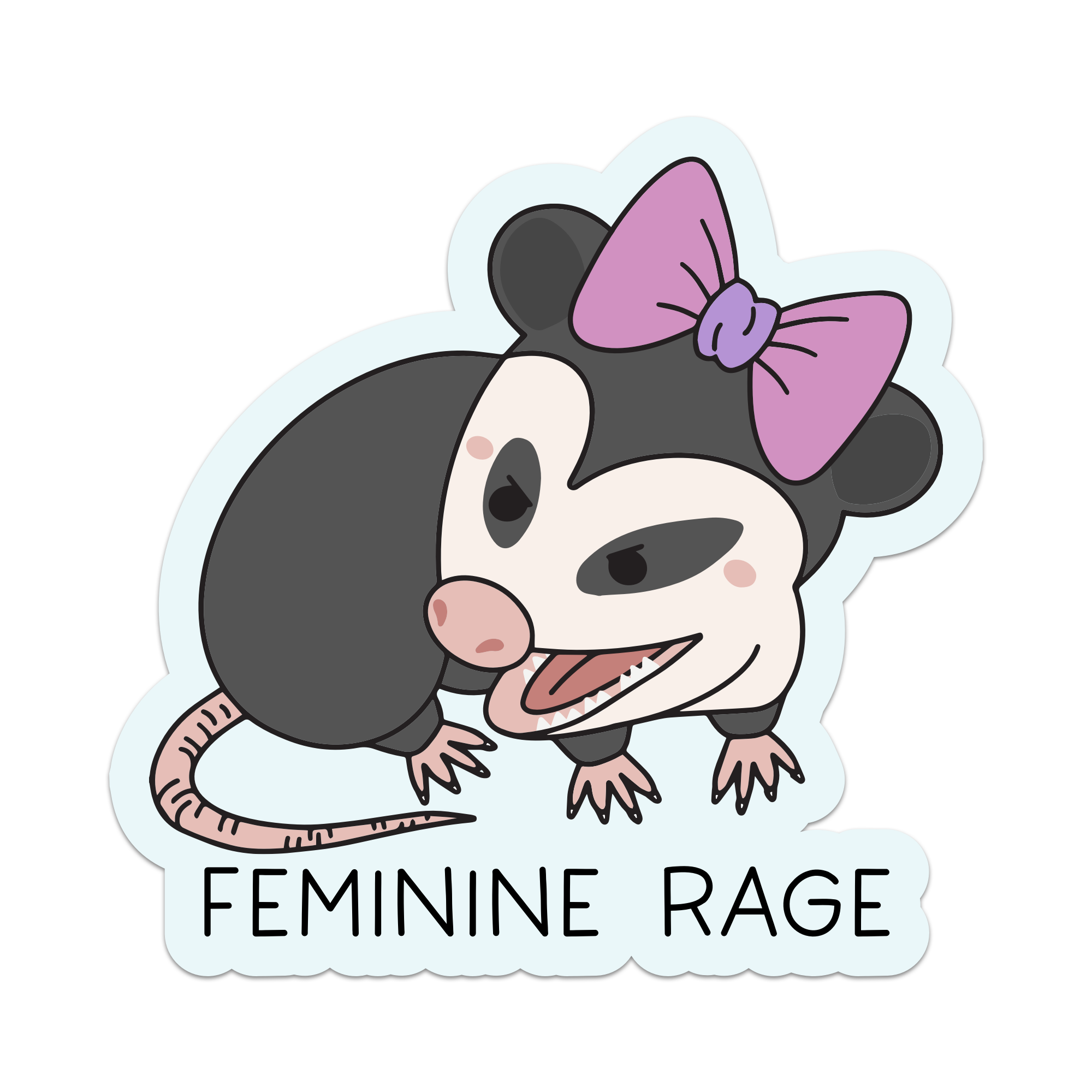 Feminine Rage Vinyl Sticker