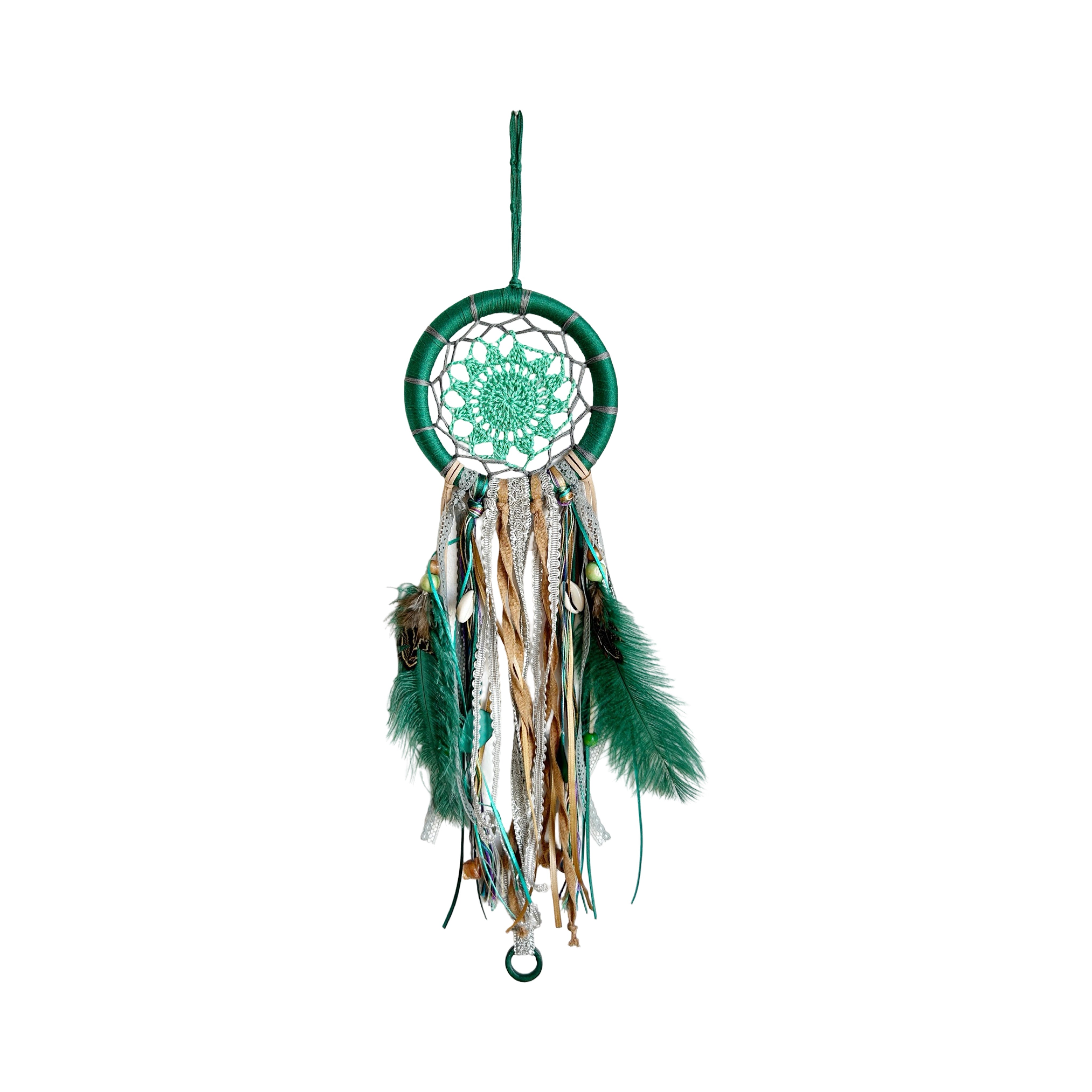 Hand-Crocheted Dreamcatcher – 5" (various colors)