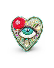 Celestial Eye Heart Brooch/Necklace – Frida Edition