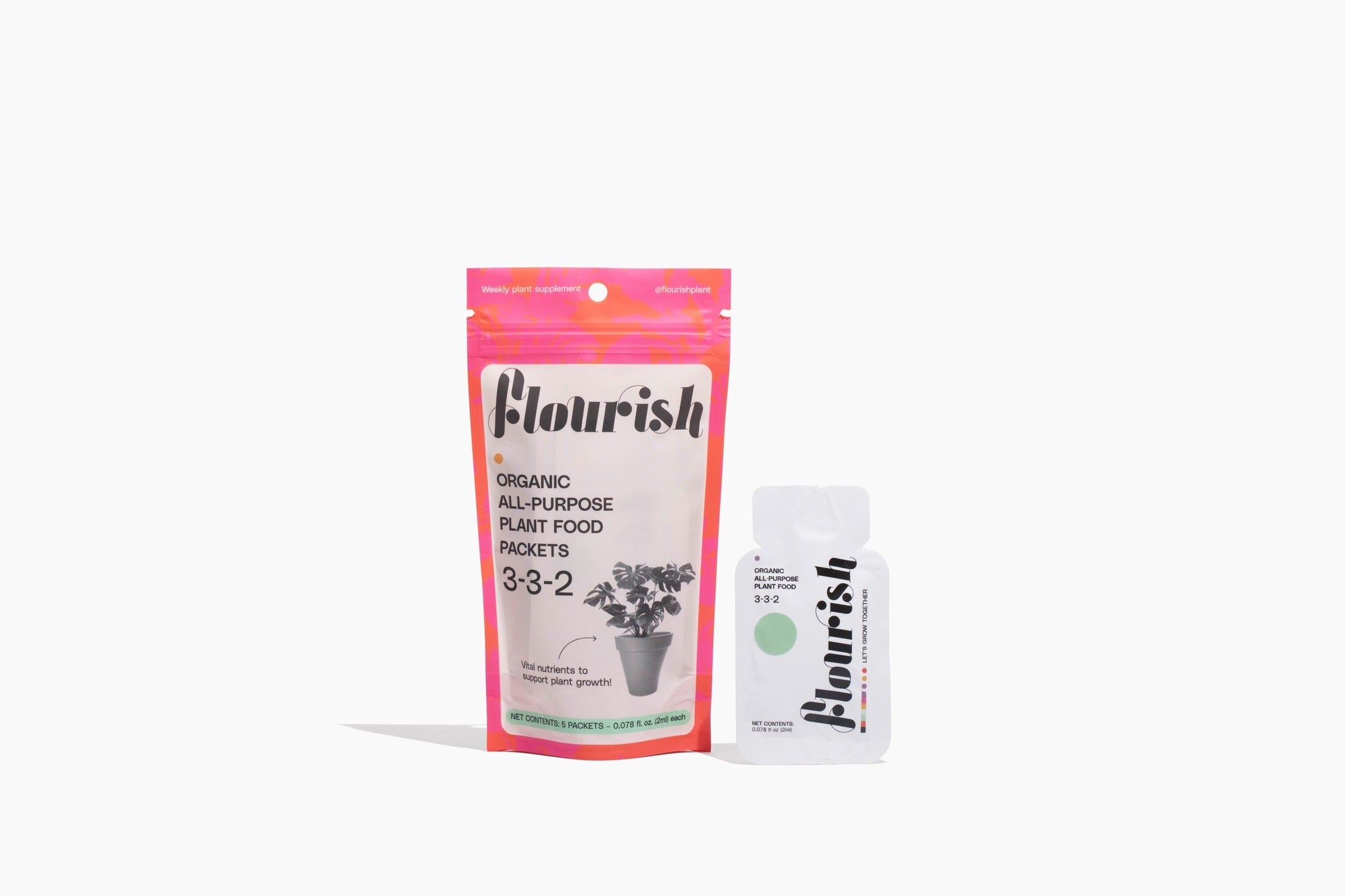 Flourish Organic Plant Food Packets