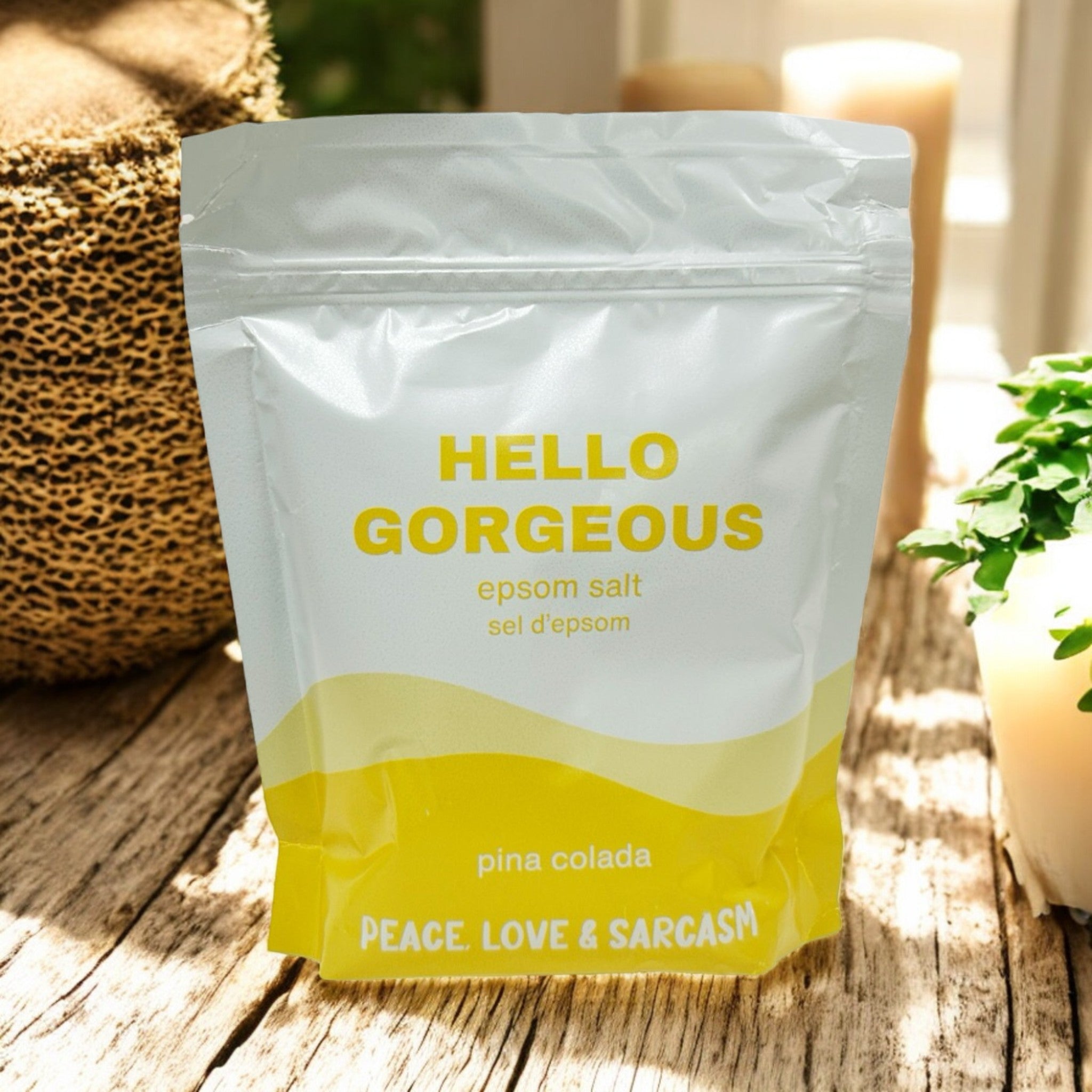 Hello Gorgeous | Pina Colada Epsom Salt Bath Soak