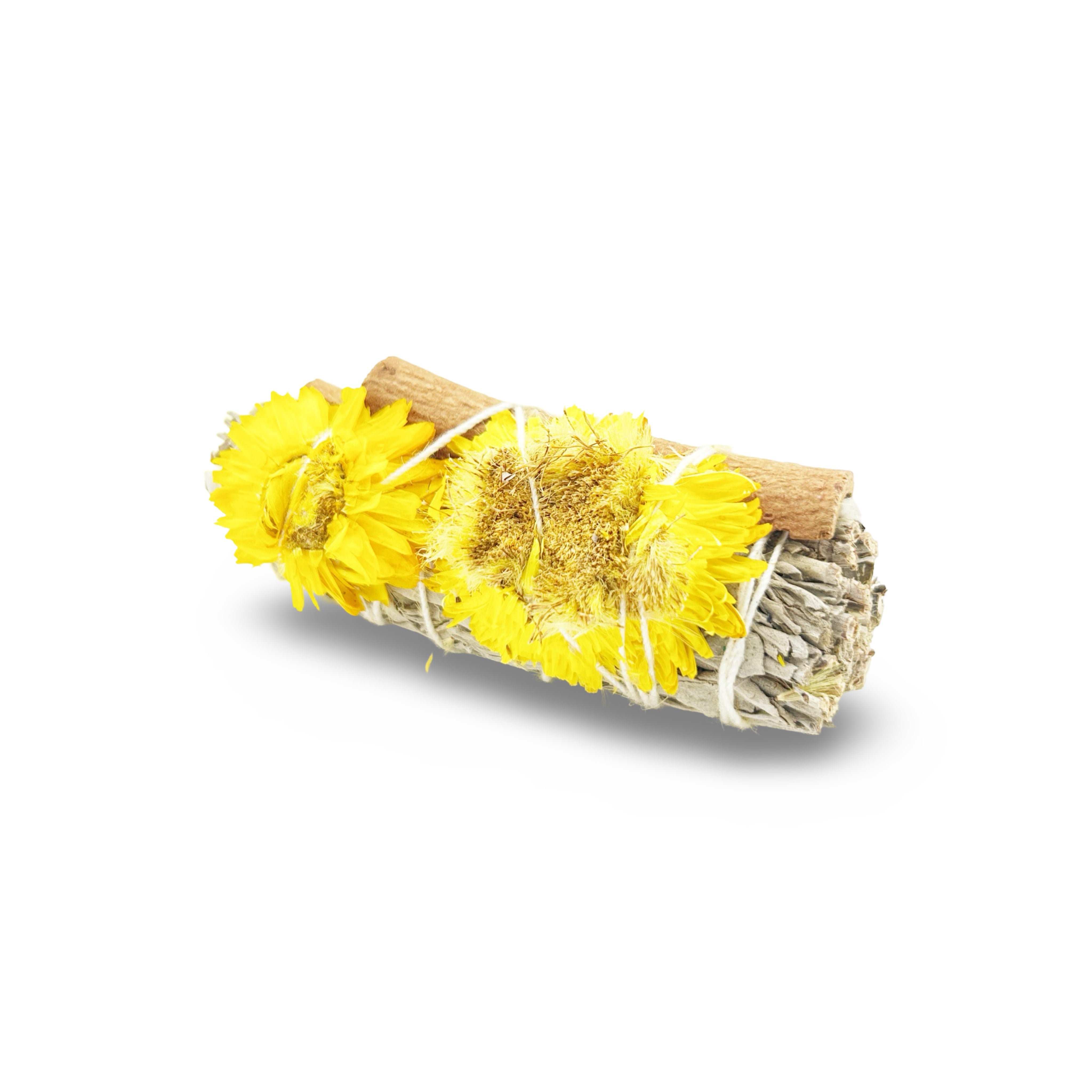 White Sage Bundle With Sunflowers