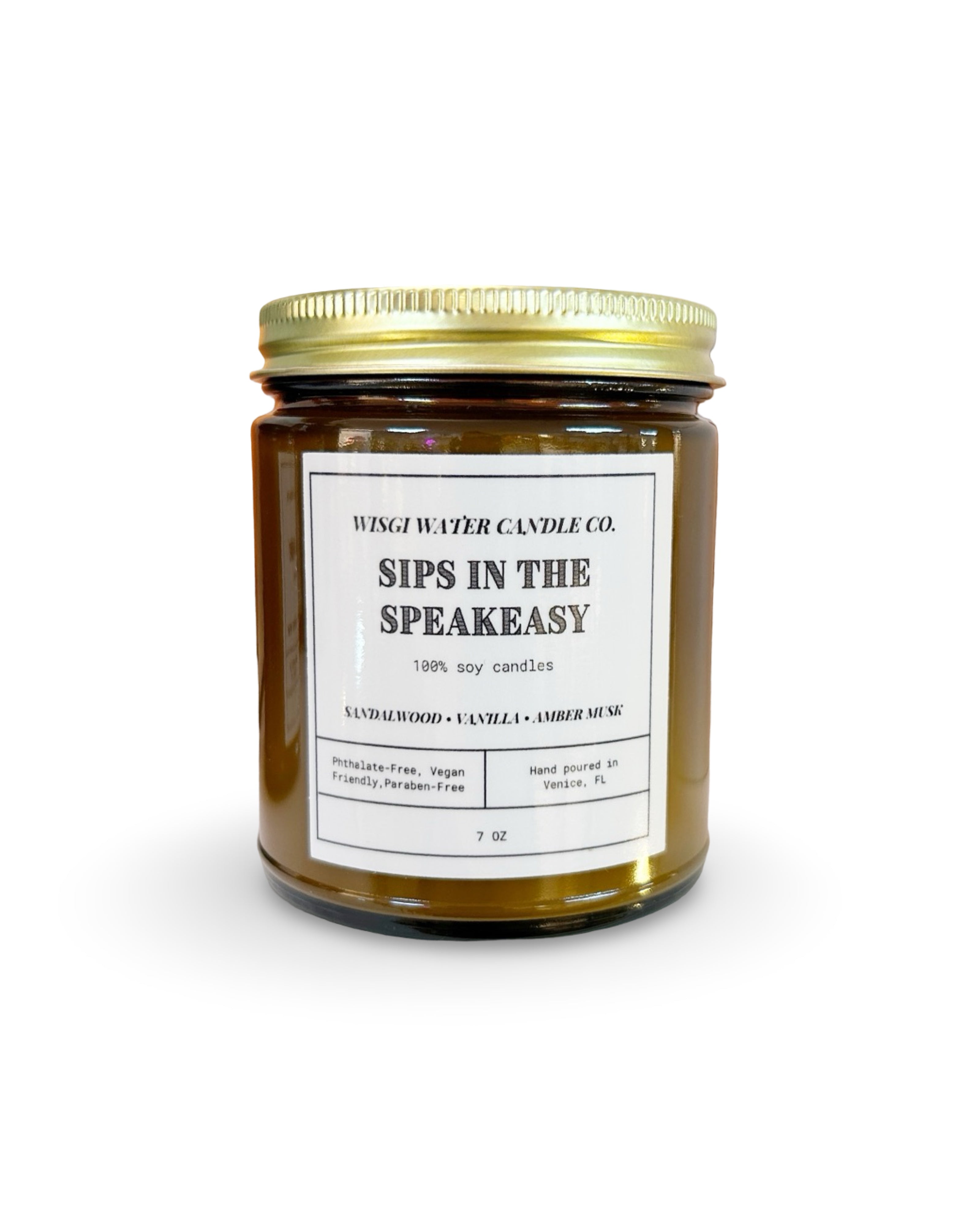 Sips In The Speakeasy Candle by Wisgi Water Candle Co.