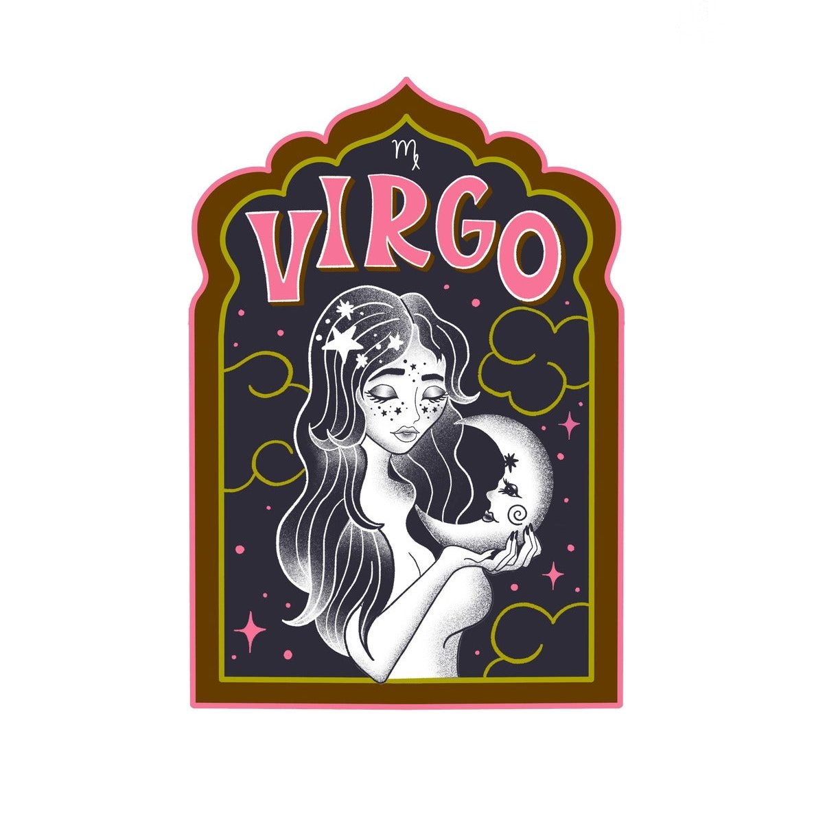 Virgo Zodiac The Celestial Maiden Sticker