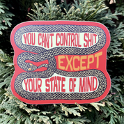 You Can’t Control Shit Snake Sticker