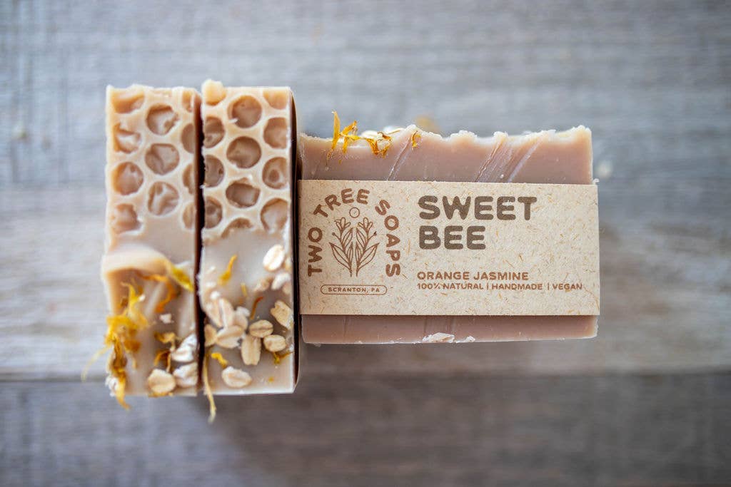 Sweet Bee Bar Soap – Citrus & Jasmine (Vegetarian, Palm-Free)