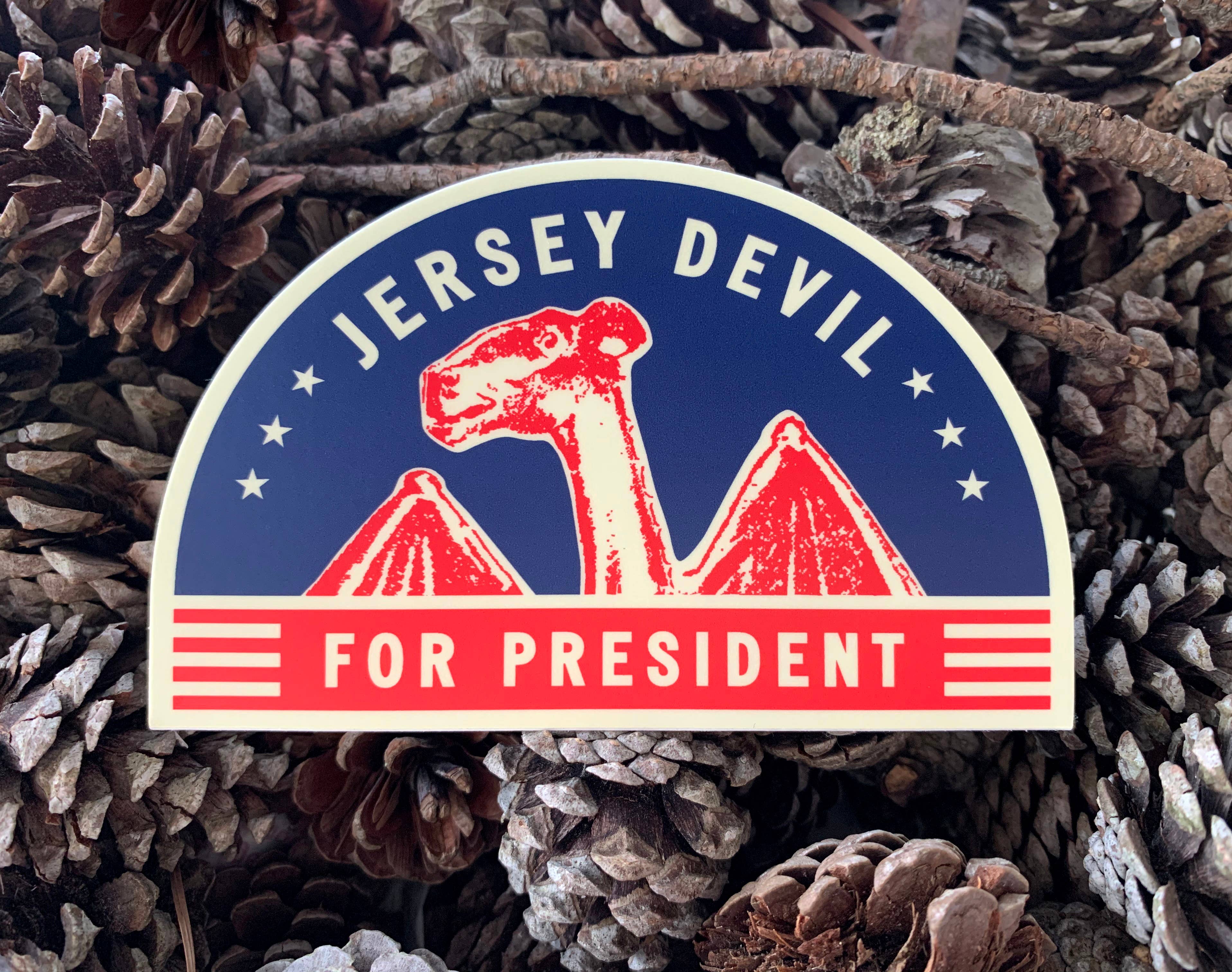 Jersey Devil for President Vinyl Sticker