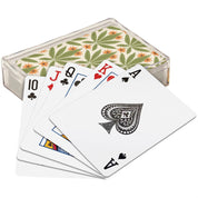 Cannabis Leaf Pattern Playing Cards in Acrylic Case