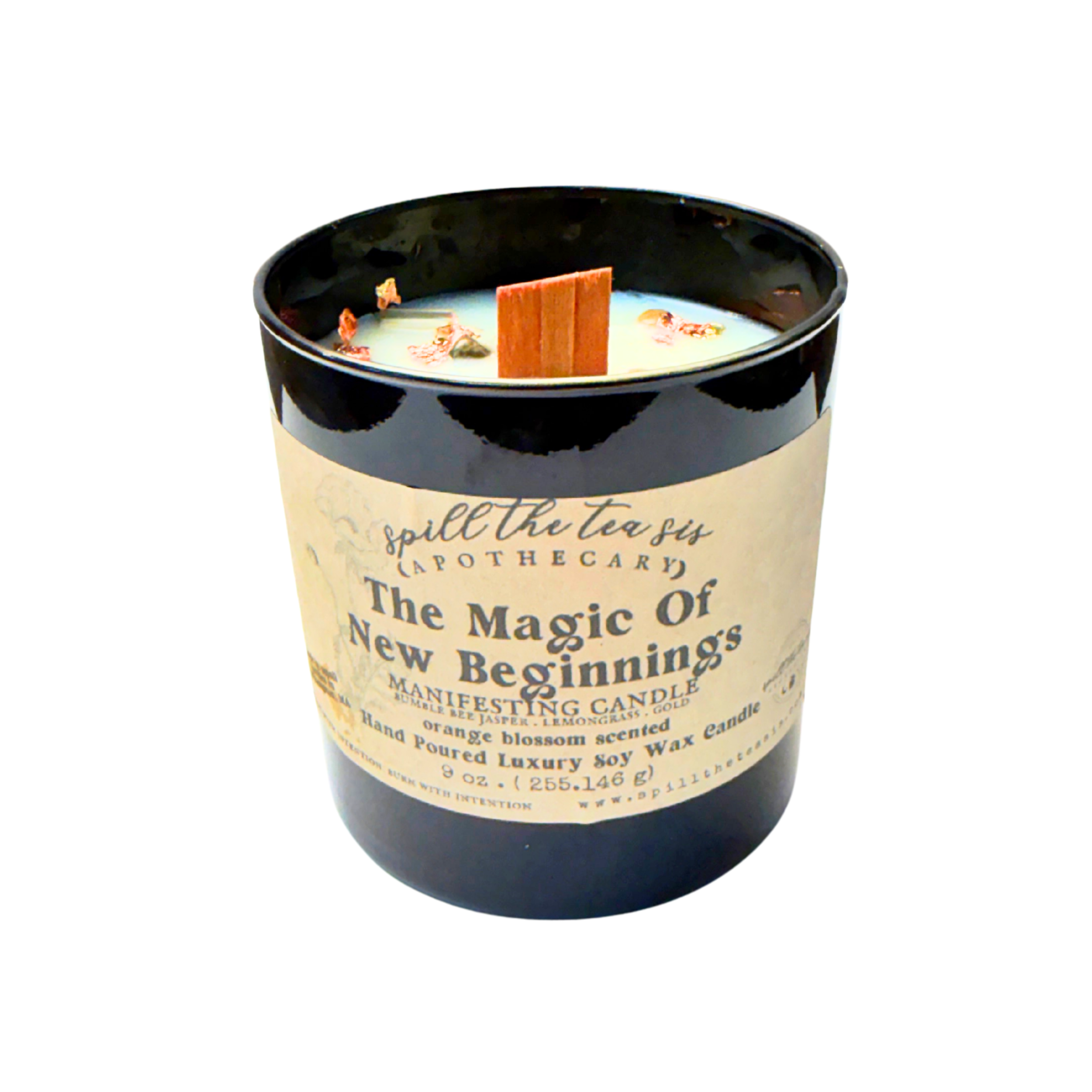 Magic Of New Beginnings Crystal Intention Candle