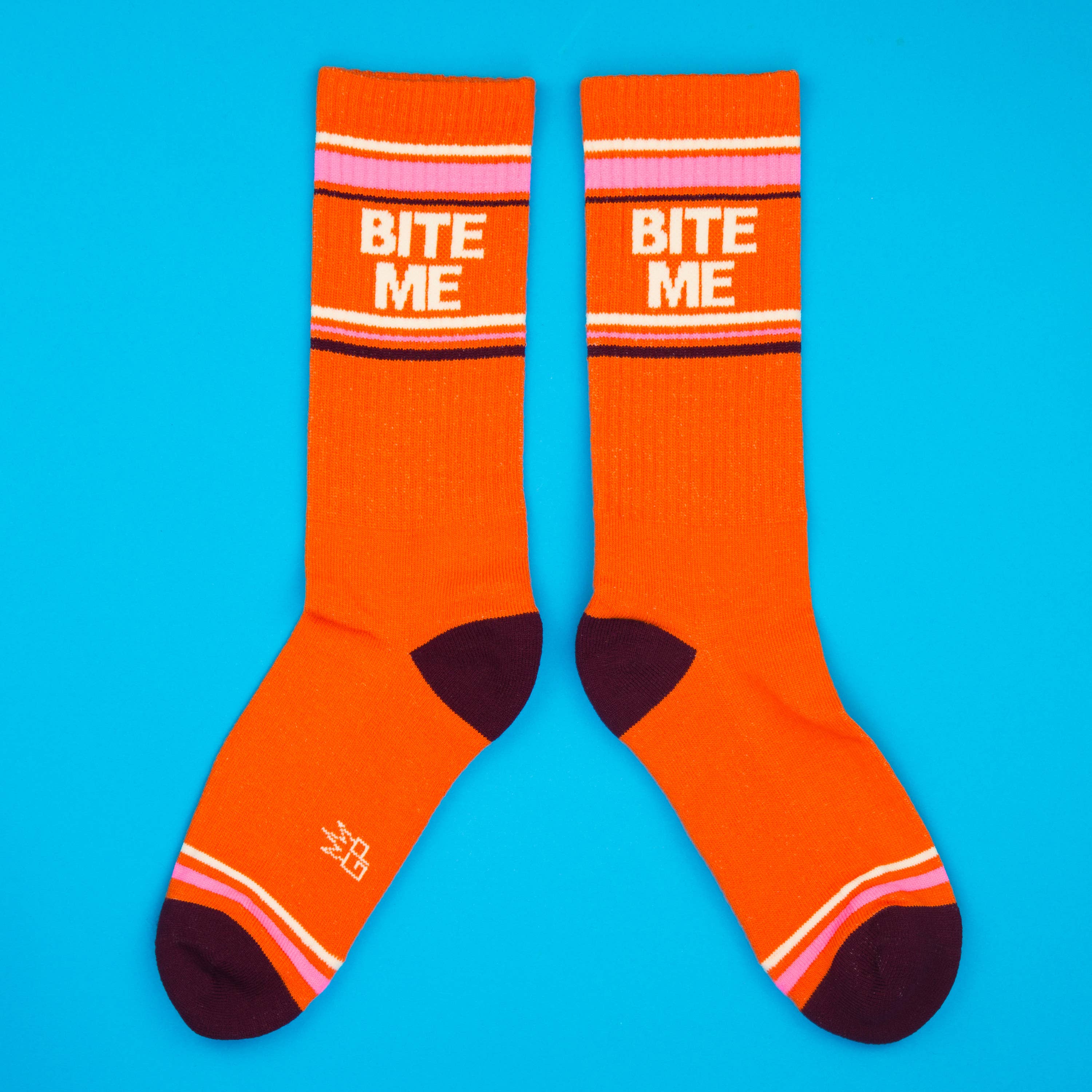 Bite Me Gym Crew Socks