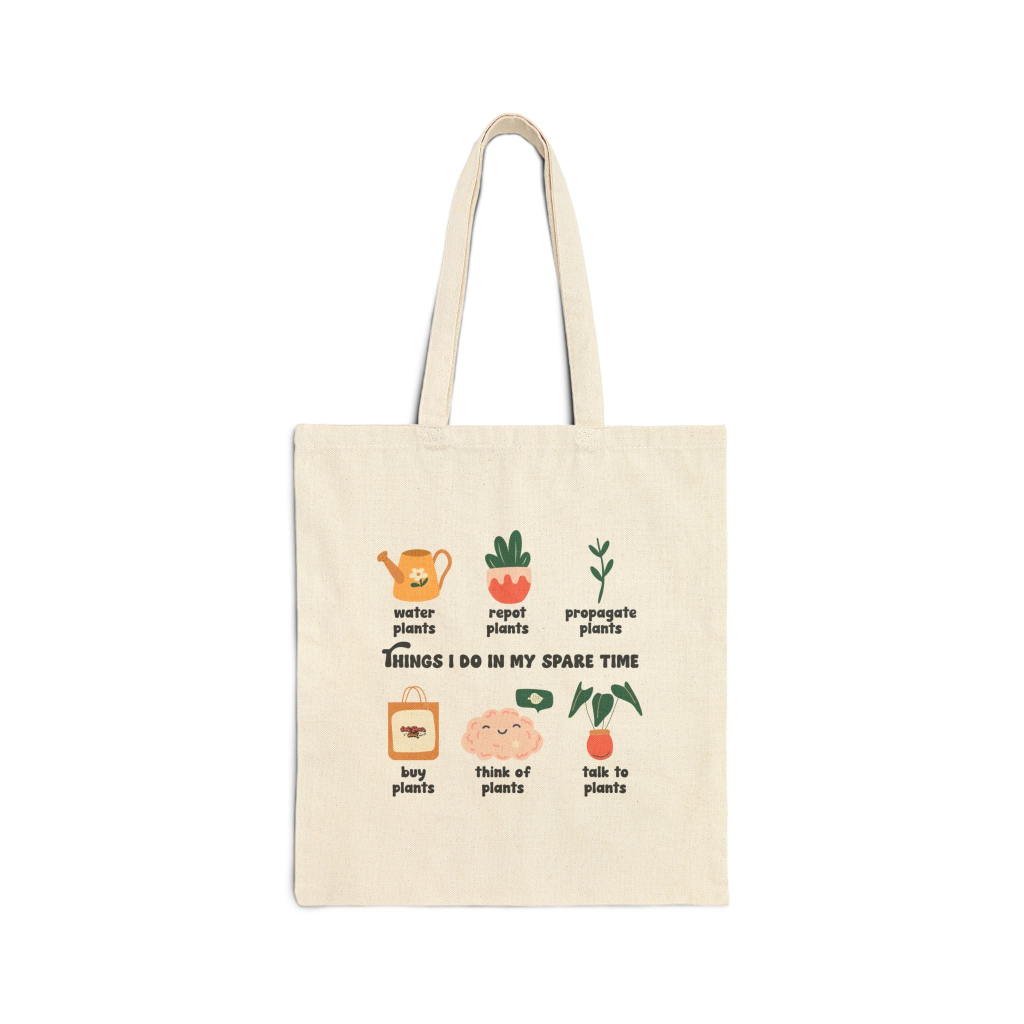 Plant Lover Cotton Canvas Tote Bag