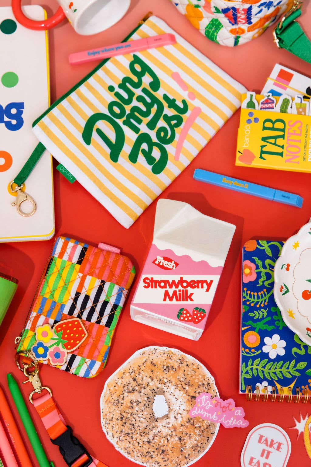 Ceramic Vase - Strawberry Milk Carton