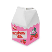 Ceramic Vase - Strawberry Milk Carton