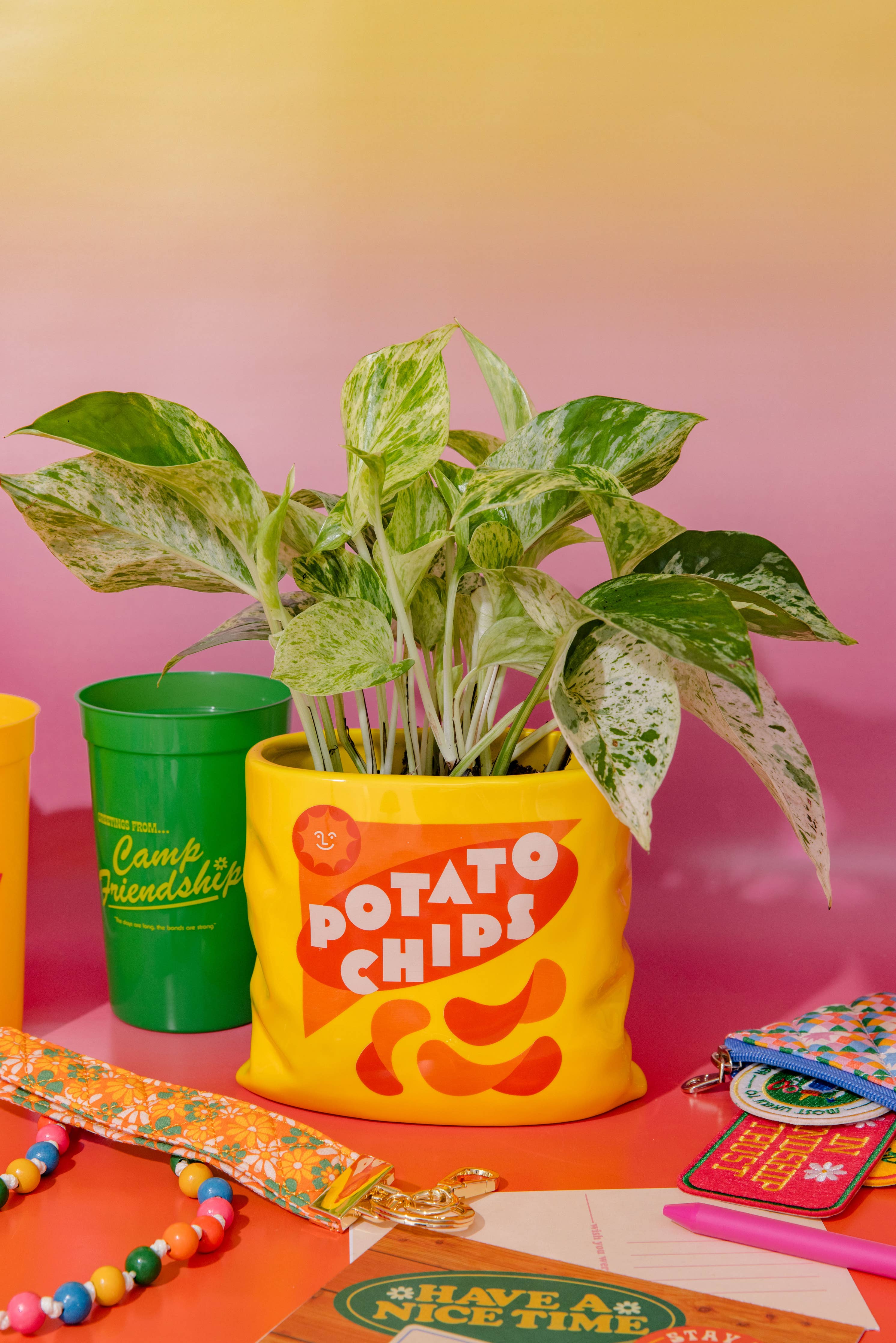 Ceramic Vase - Potato Chip Bag