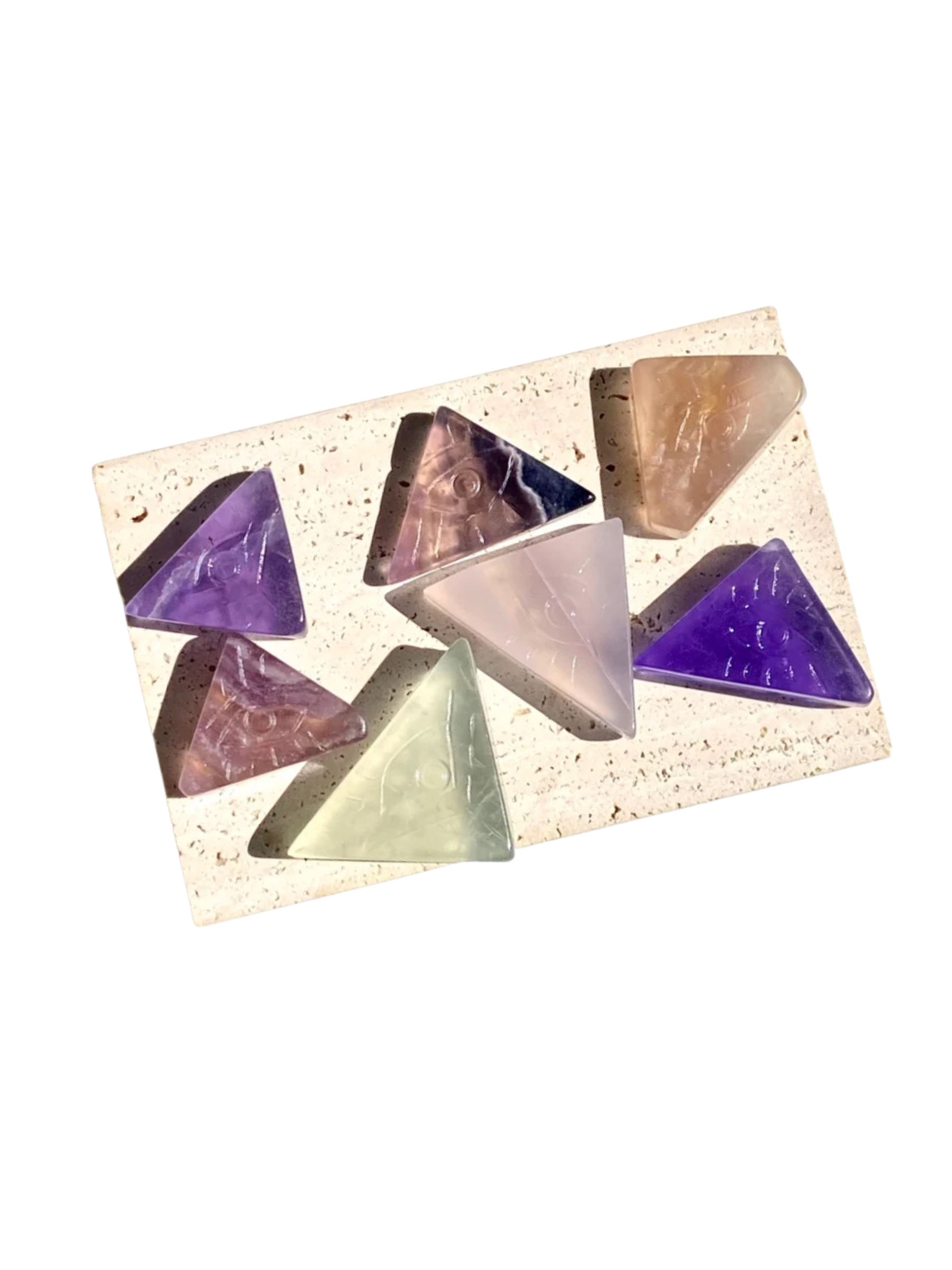 Rainbow Flourite Pyramid Eye