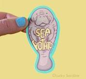Manatee Sea Potato Vinyl Sticker
