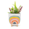 Rainbow Footed Planter Pot 4"