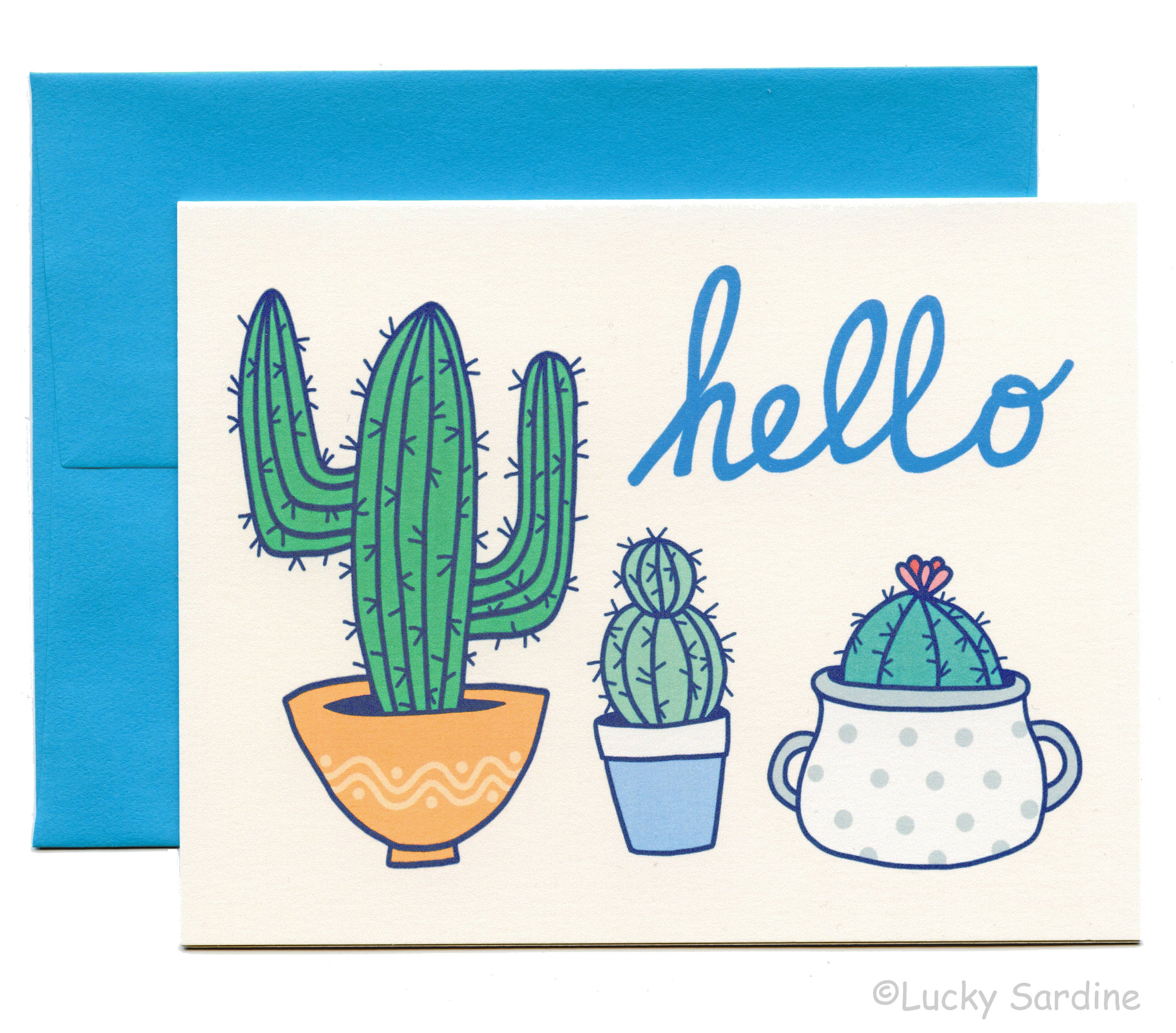 Hello Cactus Card