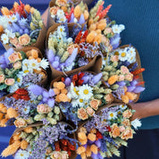 Dried Flowers Market Bouquet – Lavender Peach