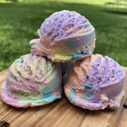 Rainbow Sherbet Ice Cream Scoop Solid Bubble Bath