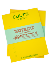 Cults to Avoid Risograph Notepad