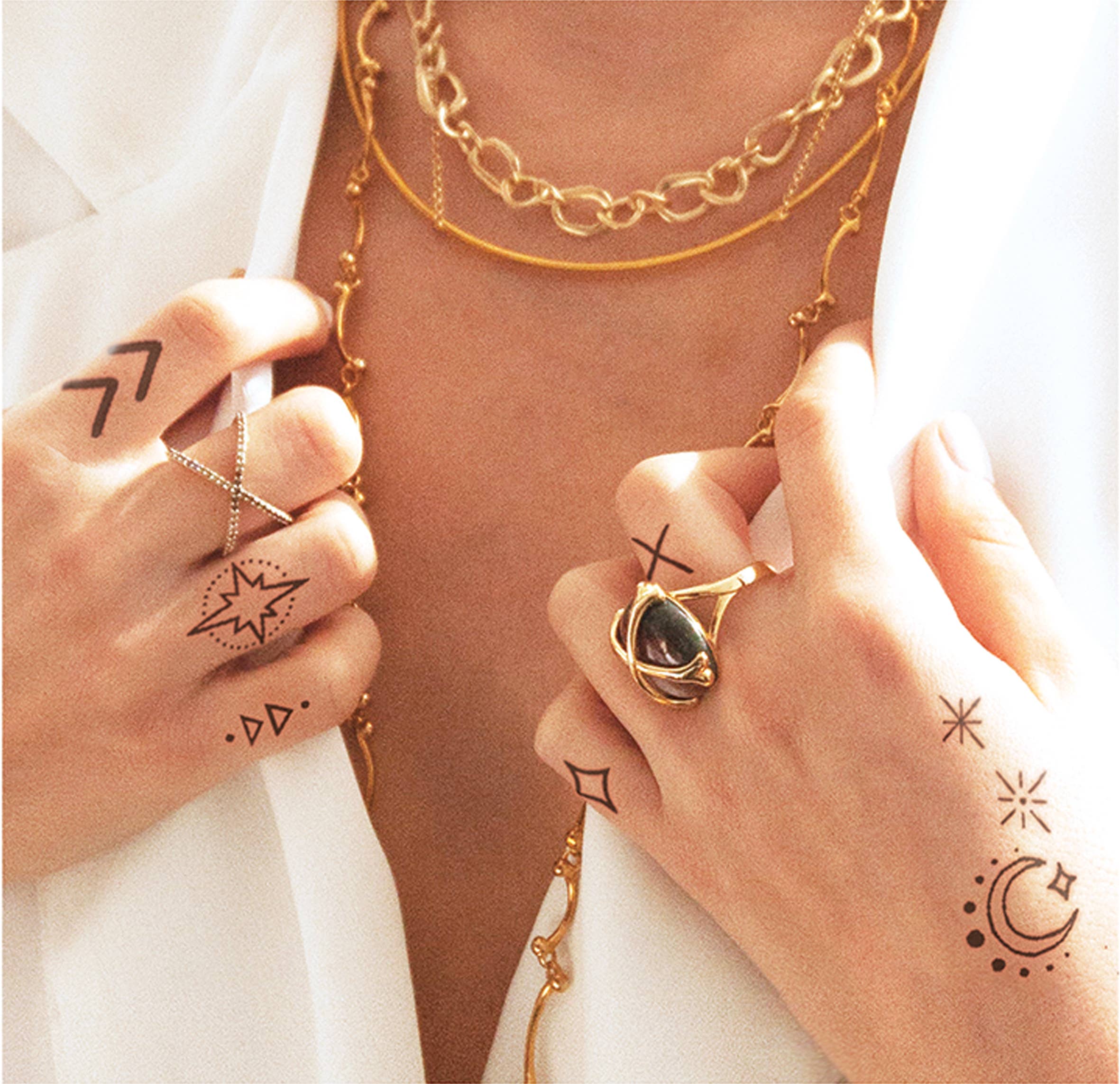 Lil' Tats Hand-Drawn Temporary Tattoo Pack