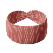 Lilac Market Headband: Coral in the Lines (Non-Slip, Ultra-Soft, 3-in-1 Twist Style)