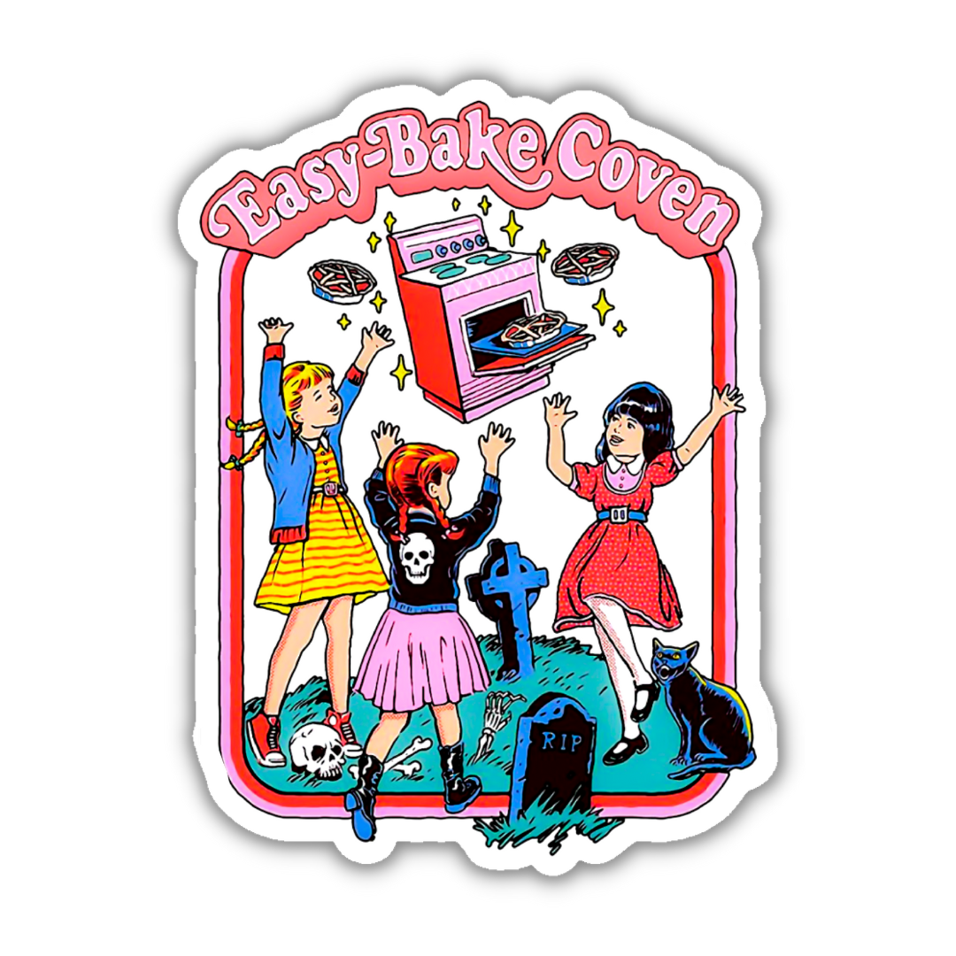 Easy Bake Coven Retro Witchy Vinyl Sticker