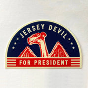 Jersey Devil for President Vinyl Sticker