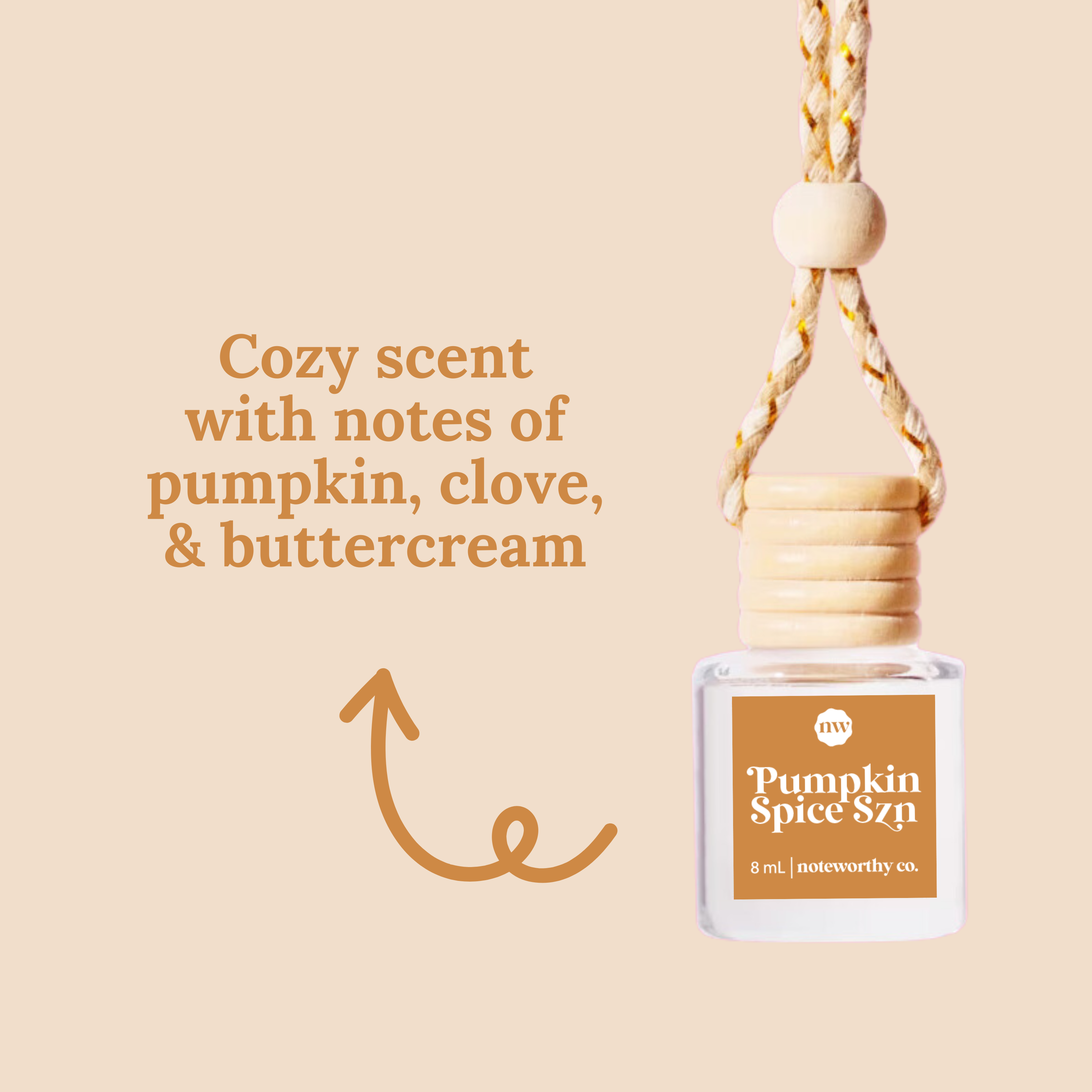 Hanging Essential Oil Diffuser - 15+ Scents