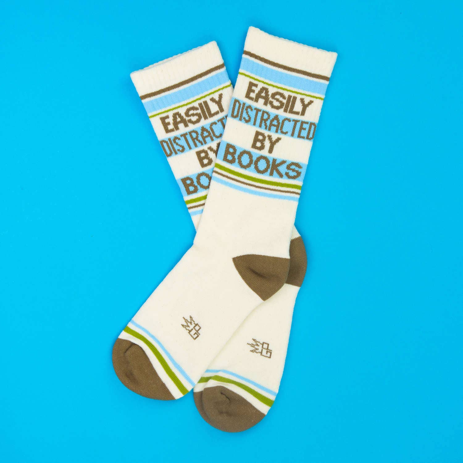 Easily Distracted By Books Sassy Crew Socks
