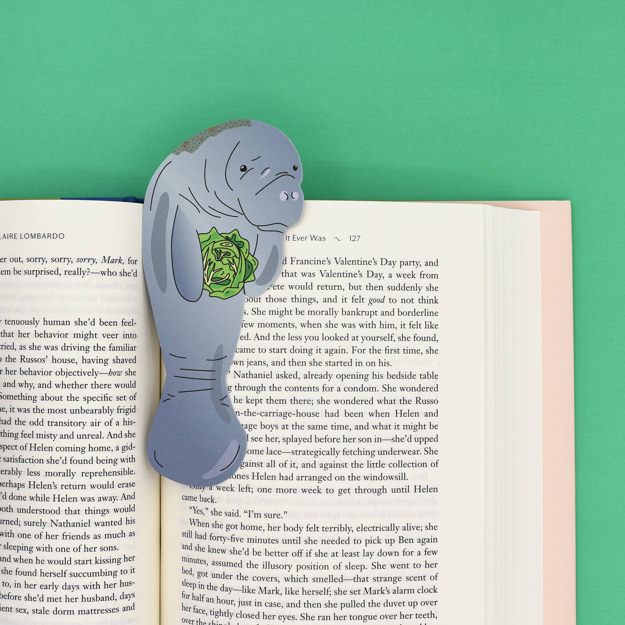 Manatee Die Cut Bookmark