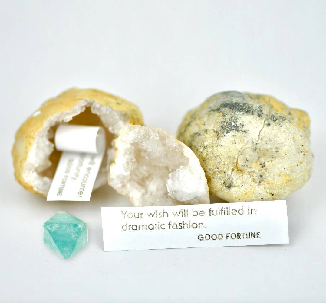 Crystal Geode Surprise – A Natural Treasure with a Hidden Message
