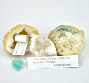 Crystal Geode Surprise – A Natural Treasure with a Hidden Message