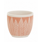 Terracotta Leaf Ceramic Pot Cover