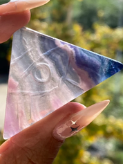 Rainbow Flourite Pyramid Eye