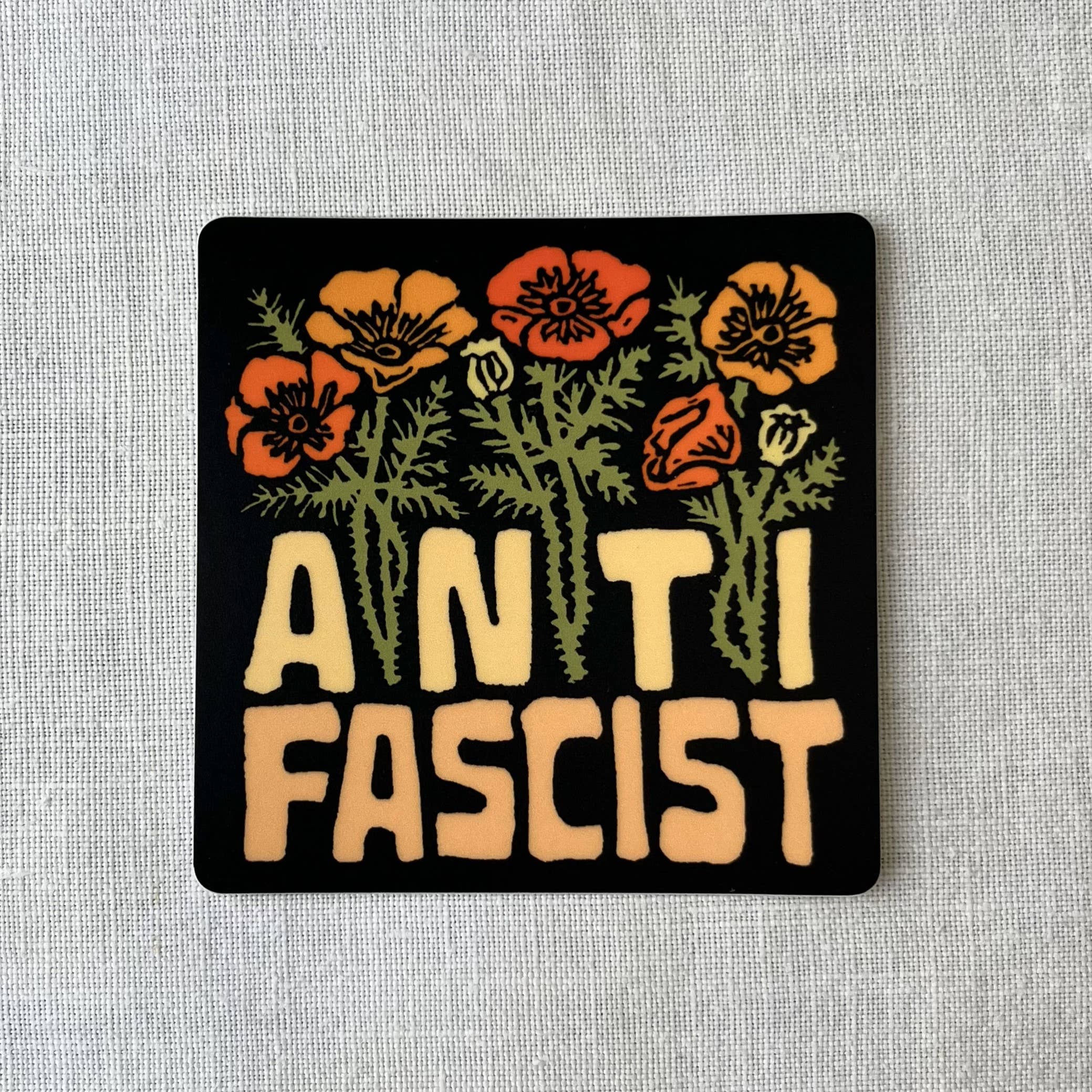 Anti Fascist Flower Sticker