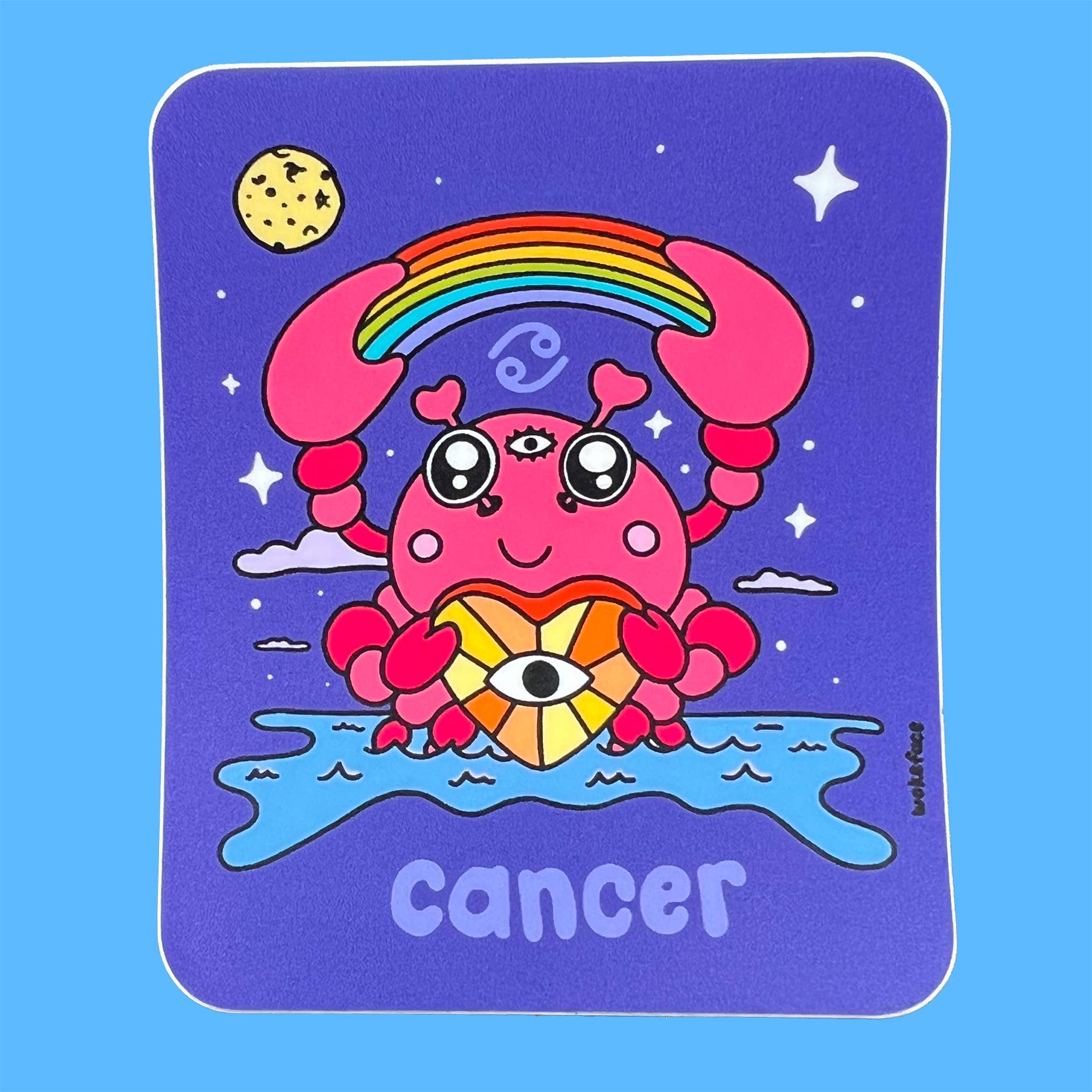 Wokeface Cancer Zodiac Vinyl Sticker