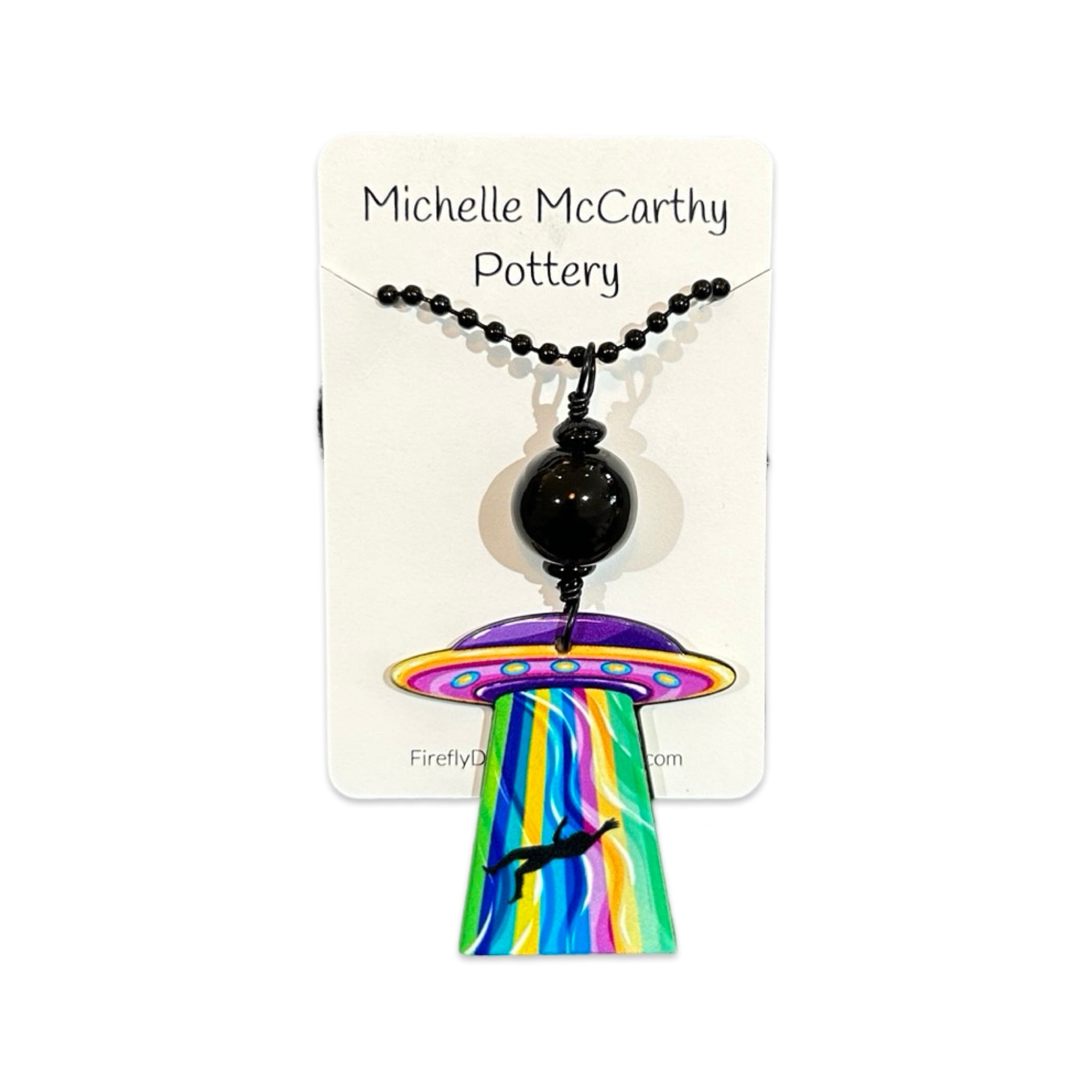 Groovy Necklaces by Michelle McCarthy Pottery